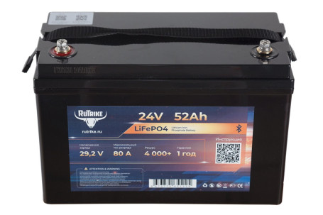 Тяговый аккумулятор RuTrike (24V/52Ah/80A BT/LiFePo4)