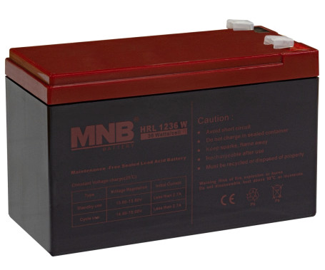 Аккумулятор для ИБП MNB HRL 1236 W (12В/10Ач/AGM)
