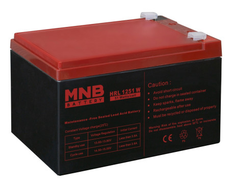 Аккумулятор для ИБП MNB HRL 1251 W (12В/12Ач/AGM)