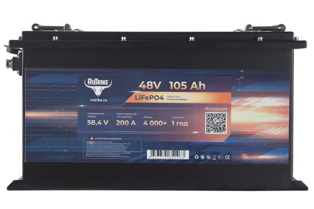 Тяговый аккумулятор RuTrike (24V/105Ah/200A BT/LiFePo4)