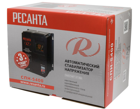 Стабилизатор однофазный Ресанта СПН-5400