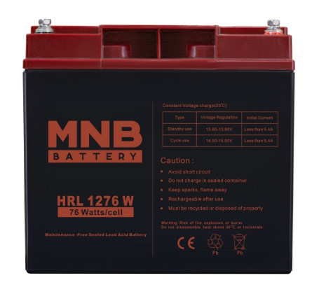 Аккумулятор для ИБП MNB HRL 1276 W (12В/18Ач/AGM)