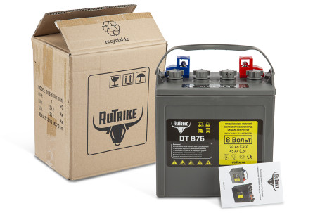 Тяговый аккумулятор RuTrike DT876 (8В/145Ач-C5/Wet)