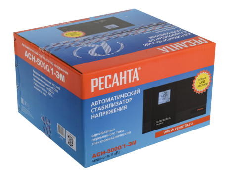 Стабилизатор однофазный Ресанта АСН-5000 /1-ЭМ