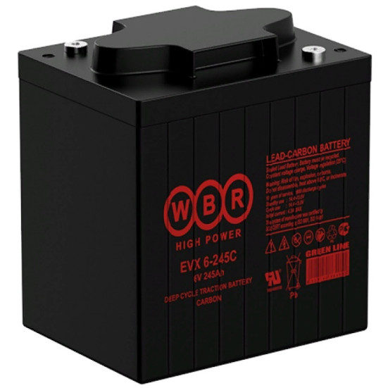 Аккумулятор для ИБП WBR EVX6-245C (6В, 245Ач, AGM+CARBON)