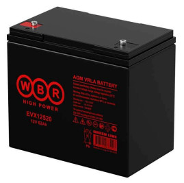 Аккумулятор для ИБП WBR EVX12520S (12В, 62Ач, AGM)