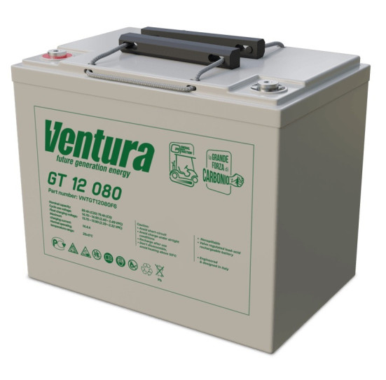Тяговый аккумулятор Ventura GT 12 080 (12В/80Ач/AGM)