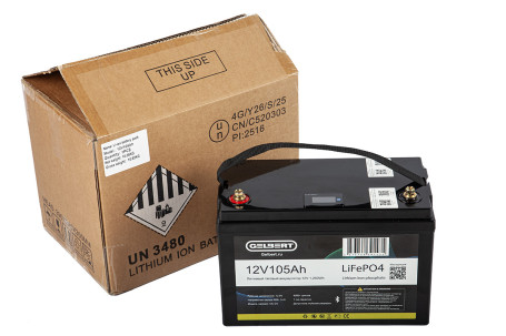 Тяговый аккумулятор Gelbert  (12В/105Ач-C5/LiFePo4)