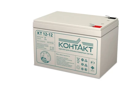 Аккумулятор Контакт КТ 12-12 (12В/12Ач-С20/AGM)