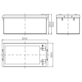 Аккумулятор для ИБП MNB MNG 250-12 (12В/250Ач/GEL)
