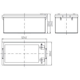 Аккумулятор для ИБП MNB MNG 250-12 (12В/250Ач/GEL)
