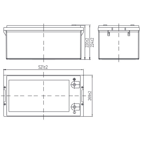 Аккумулятор для ИБП MNB MNG 250-12 (12В/250Ач/GEL)