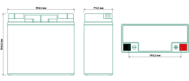 Аккумулятор Контакт КТ 12-17 (12В/17Ач-С20/AGM)