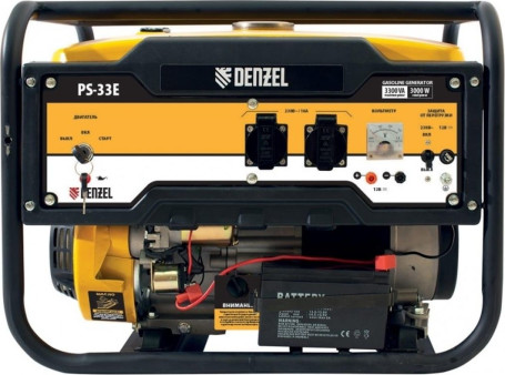 Бензогенератор Denzel PS-33E
