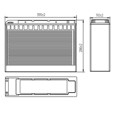 Аккумулятор для ИБП MNB MR 105-12FT (12В/105Ач/AGM)
