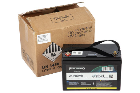Тяговый аккумулятор Gelbert  (24В/80Ач-C5/LiFePo4)