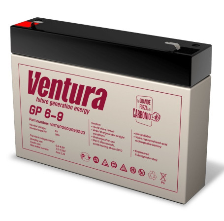 Аккумулятор для ИБП Ventura GP 6-9 (6В/8.7Ач-С20/AGM)