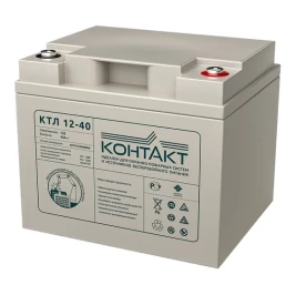 Аккумулятор Контакт КТЛ 12-40 (12В/40Ач-С20/AGM)