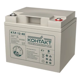 Аккумулятор Контакт КТЛ 12-40 (12В/40Ач-С20/AGM)