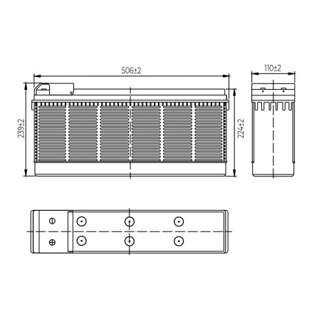 Аккумулятор для ИБП MNB MR 105-12FT L (12В/105Ач/AGM)