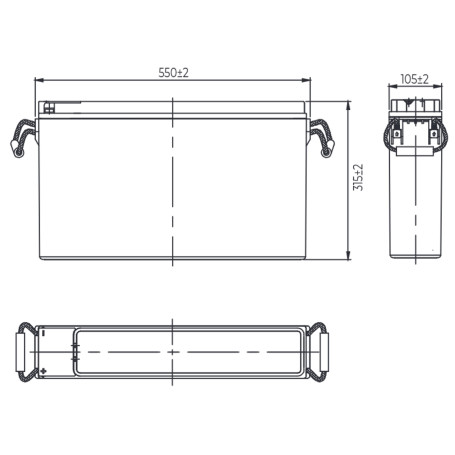 Аккумулятор для ИБП MNB MR 125-12FT (12В/125Ач/AGM)