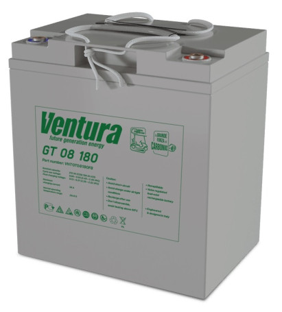 Тяговый аккумулятор Ventura GT 08 180 (8В/190Ач/AGM)