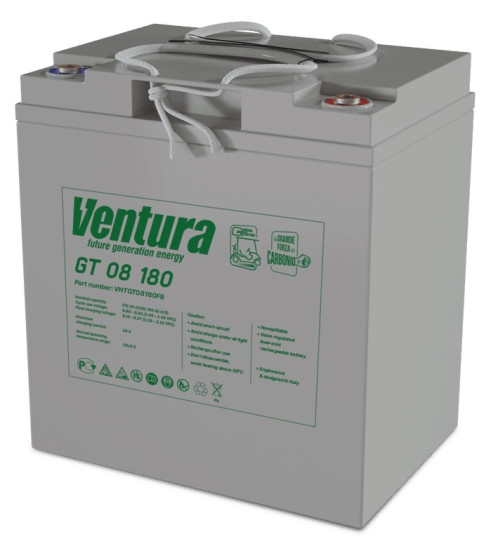 Тяговый аккумулятор Ventura GT 08 180 (8В/190Ач/AGM)