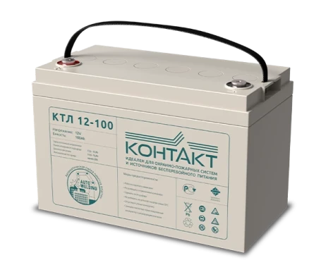 Аккумулятор Контакт КТЛ 12-100 (12В/100Ач-С20/AGM)