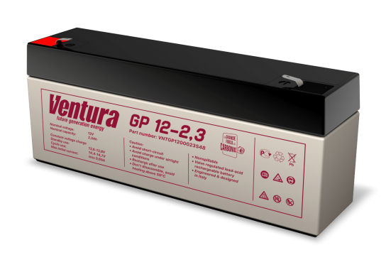 Аккумулятор для ИБП Ventura GP 12-2.3 (12В/2.2Ач-С20/AGM)