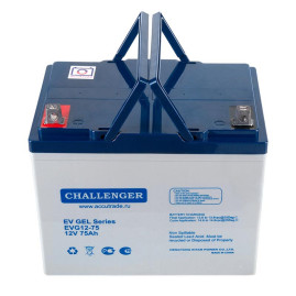 Тяговый аккумулятор Challenger EVG12-75 (12В/64Ач/Gel)