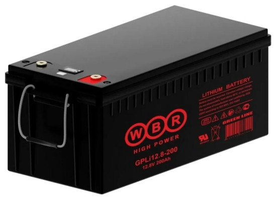 Аккумулятор для ИБП WBR GPLi12.8-200 (12В, 200Ач, LiFePO4)