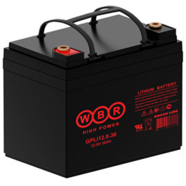 Аккумулятор для ИБП WBR GPLi12.8-36 (12В, 36Ач, LiFePO4)