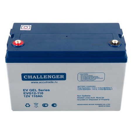 Тяговый аккумулятор Challenger EVG12-110 (12В/94Ач/Gel)