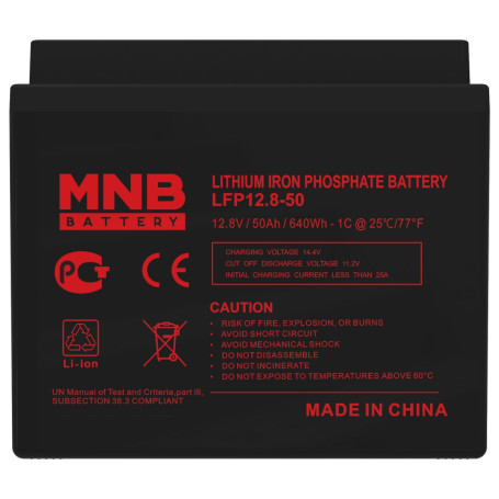 Аккумулятор для ИБП MNB LFP-12.8-50 (12,8В/50Ач/LiFePO4)