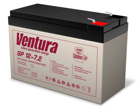 Аккумулятор для ИБП Ventura GP 12-7.2 (12В/7.2Ач-С20/AGM)