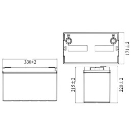 Аккумулятор для ИБП MNB LFP-12.8-100 (12,8В/100Ач/LiFePO4)