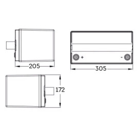Аккумулятор для ИБП MNB LFP-12.8-100 PRO (12,8В/100Ач/LiFePO4)