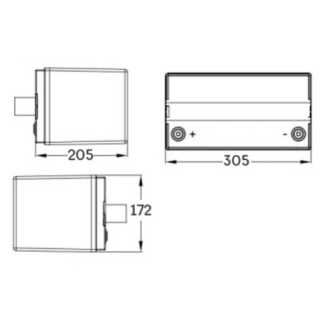 Аккумулятор для ИБП MNB LFP-12.8-100 PRO (12,8В/100Ач/LiFePO4)