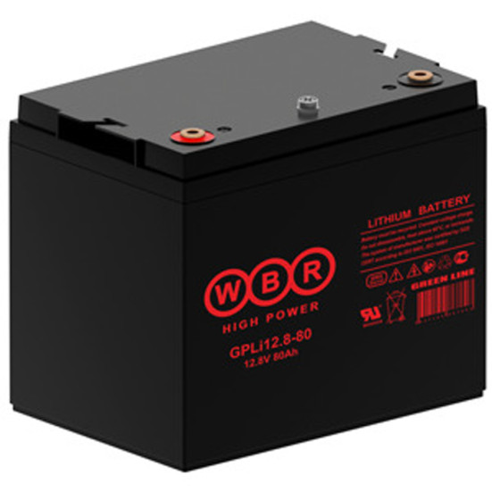 Аккумулятор для ИБП WBR GPLi12.8-80 (12В, 80Ач, LiFePO4)