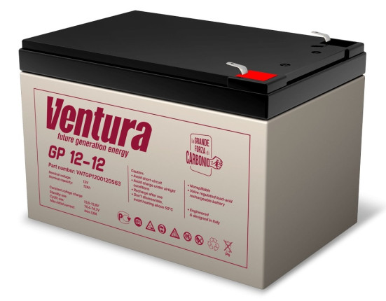 Аккумулятор для ИБП Ventura GP 12-12 (12В/12Ач-С20/AGM)