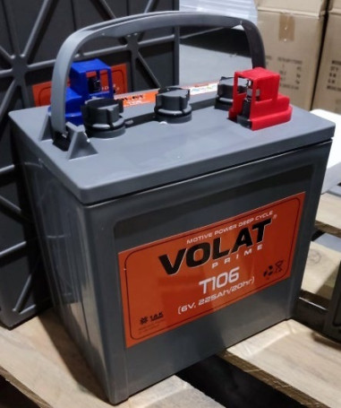 Тяговый аккумулятор VOLAT T106 (6В/225Ач/Wet)