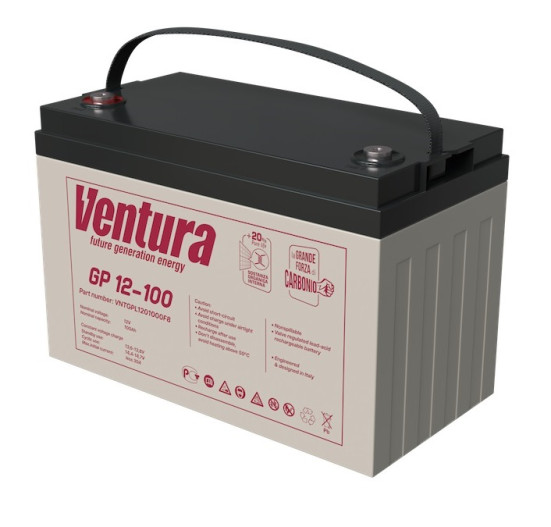 Аккумулятор для ИБП Ventura GP 12-100 (12В/100Ач-С20/AGM)