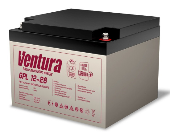 Аккумулятор для ИБП Ventura GPL 12-26 (12В/29Ач-С20/AGM)