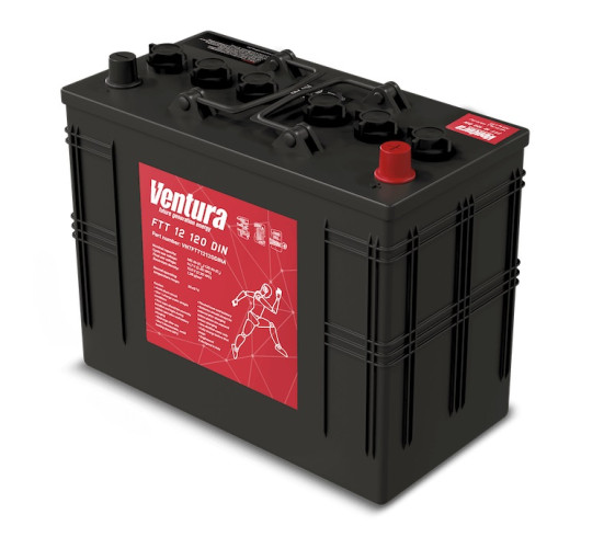 Тяговый аккумулятор Ventura FTT 12 120 DIN (12В/120Ач/Wet)
