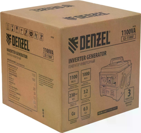Генератор инверторный Denzel GS-1100iF