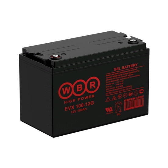 Тяговый аккумулятор WBR EVX100-12G (12В, 100Ач, GEL)