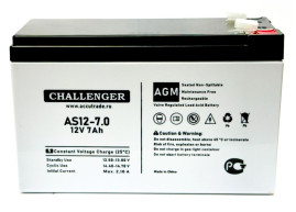 Стационарный аккумулятор Challerger AS12-7.0 (12В/7Ач-С20/AGM)