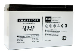 Стационарный аккумулятор Challerger AS12-7.0 (12В/7Ач-С20/AGM)