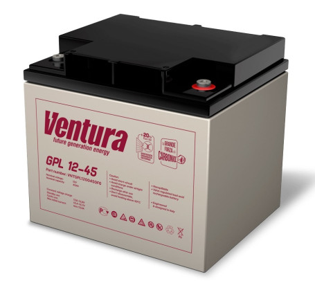 Аккумулятор для ИБП Ventura GPL 12-45 (12В/49Ач-С20/AGM)
