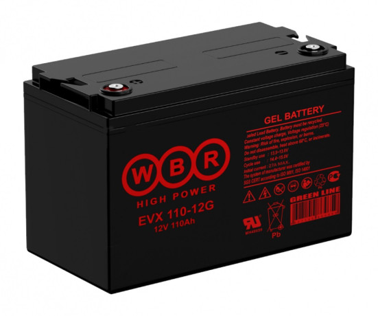 Тяговый аккумулятор WBR EVX110-12G (12В, 110Ач, GEL)